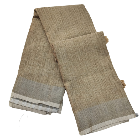 Plain Linen Cotton Sarees