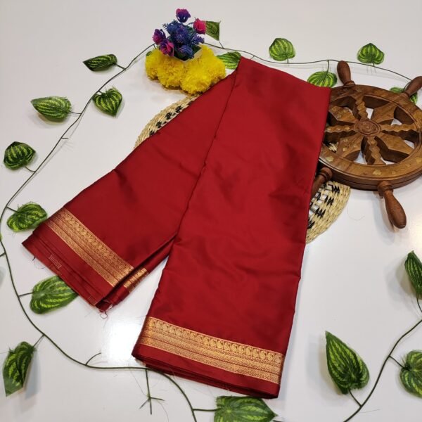 Mysore Crepe Plain Saree