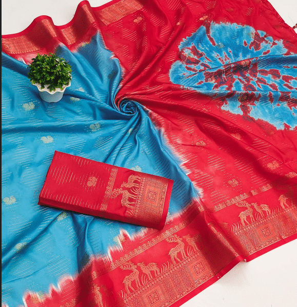 Shibori Silk Saree
