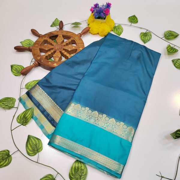 Mysore Crepe Plain Saree