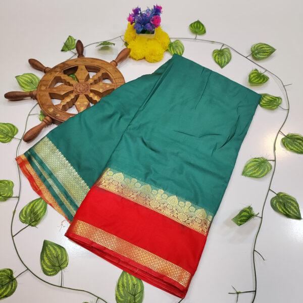 Mysore Crepe Plain Saree