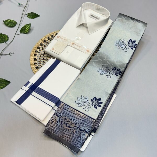 White Shirts,Dhoti(4-Mulam)&Saree