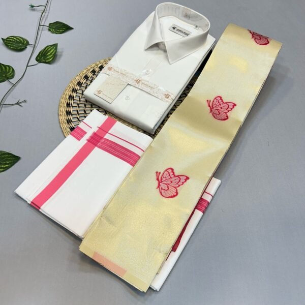 White Shirts,Dhoti(4-Mulam)&Saree