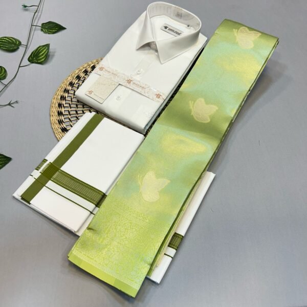 White Shirts,Dhoti(4-Mulam)&Saree