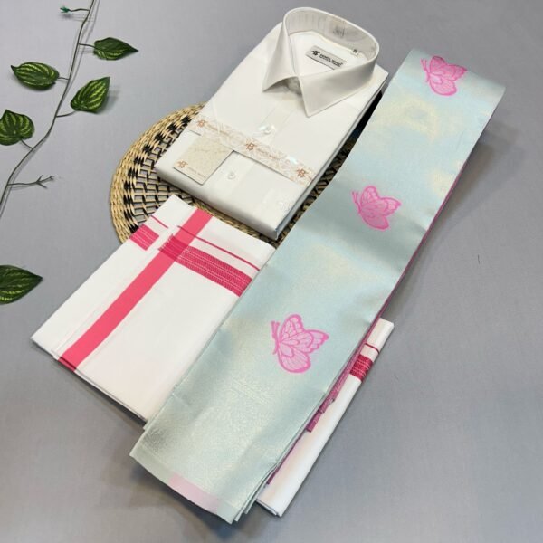 White Shirts,Dhoti(4-Mulam)&Saree