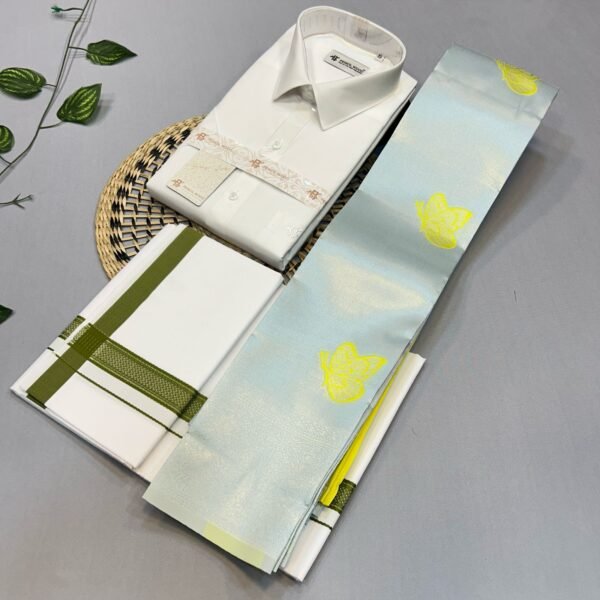 White Shirts,Dhoti(4-Mulam)&Saree