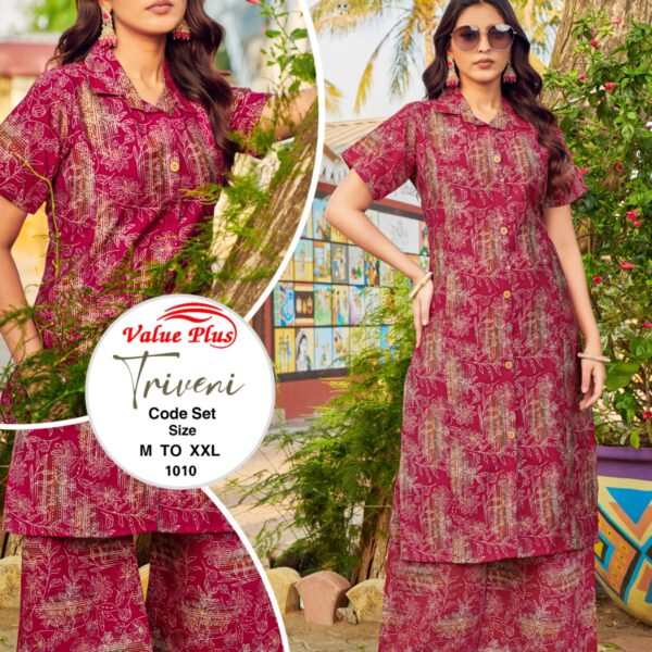 Triveni Co (or) Set Cotton Kurtis