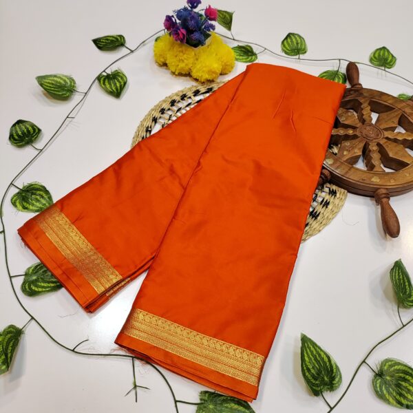 Mysore Crepe Plain Saree
