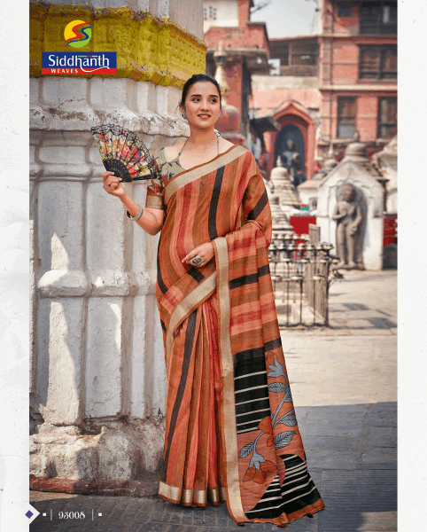 Ethnic Print Saree